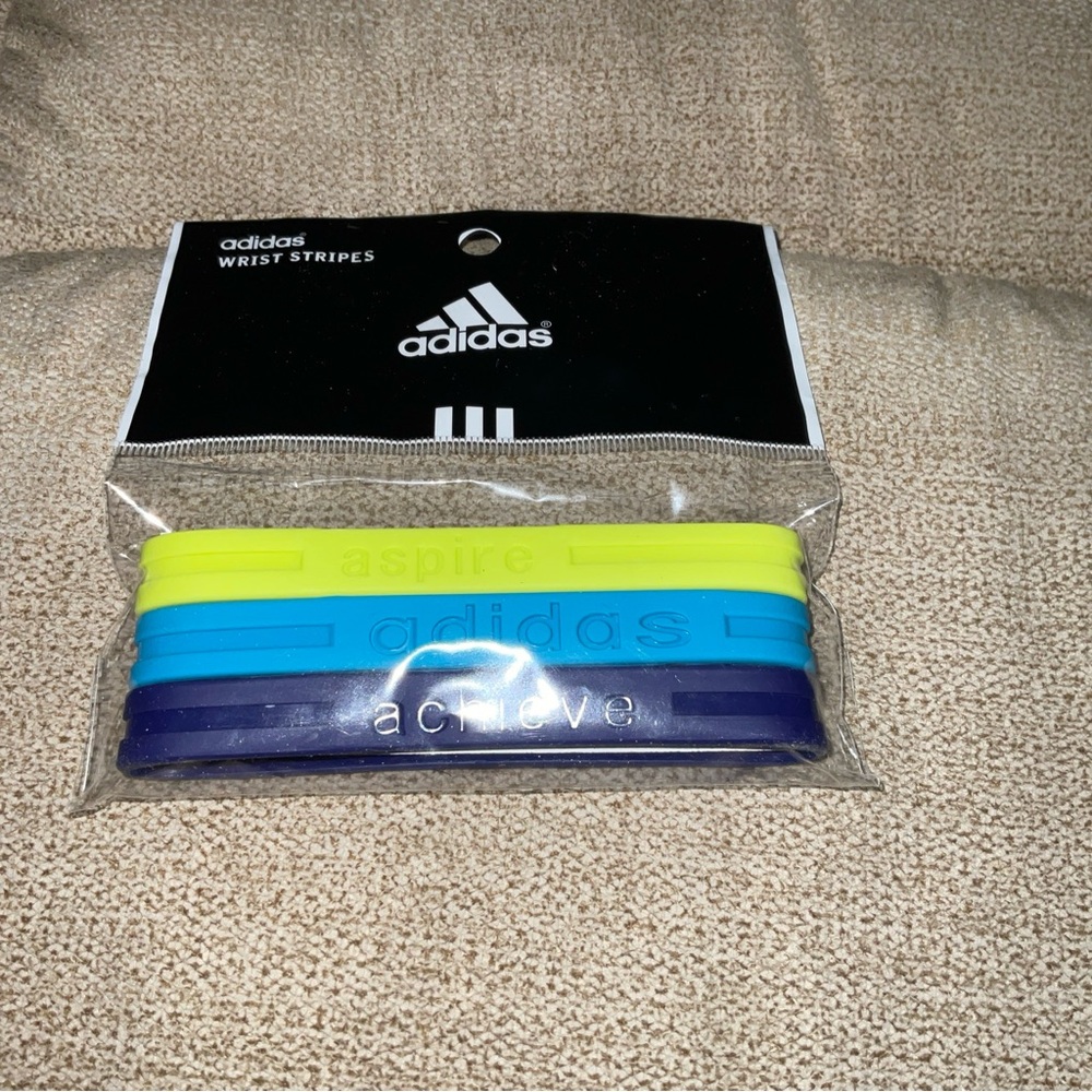NEW Adidas SUPERSTAR Stripes Baller Bands Wrist Stripes Aspire Achieve Adidas - Picture 4 of 6